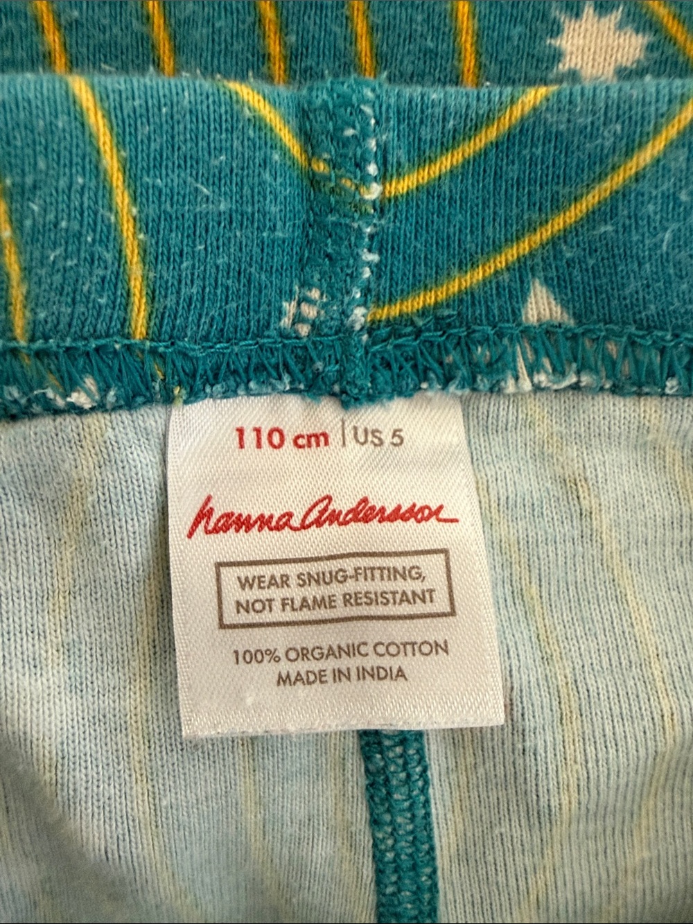 Hanna Andersson Kids' Teal Solar System Pajama Set - Picture 3 of 4
